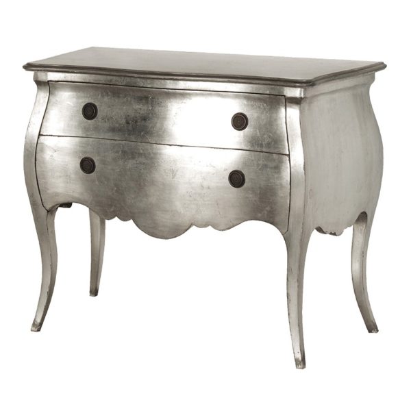 Silver 'Bombe' Chest