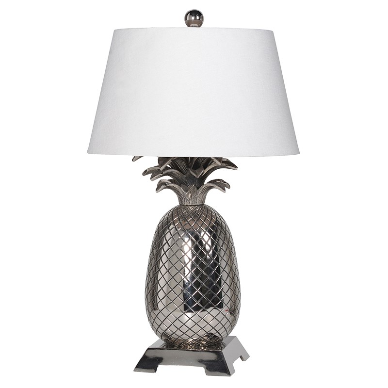 Silver Colour Pineapple Lamp Base With, Silver Pineapple Table Lamp Base