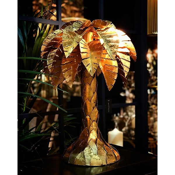 gold palm tree lamp