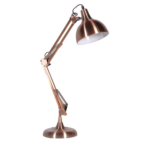 Copper Angled Desk Lamp